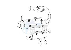 VIVACITY SERIE SPECIAL - 50 cc drawing EXHAUST