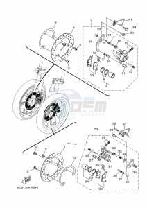 MWS125-C TRICITY 125 (BCS1) drawing FRONT BRAKE CALIPER