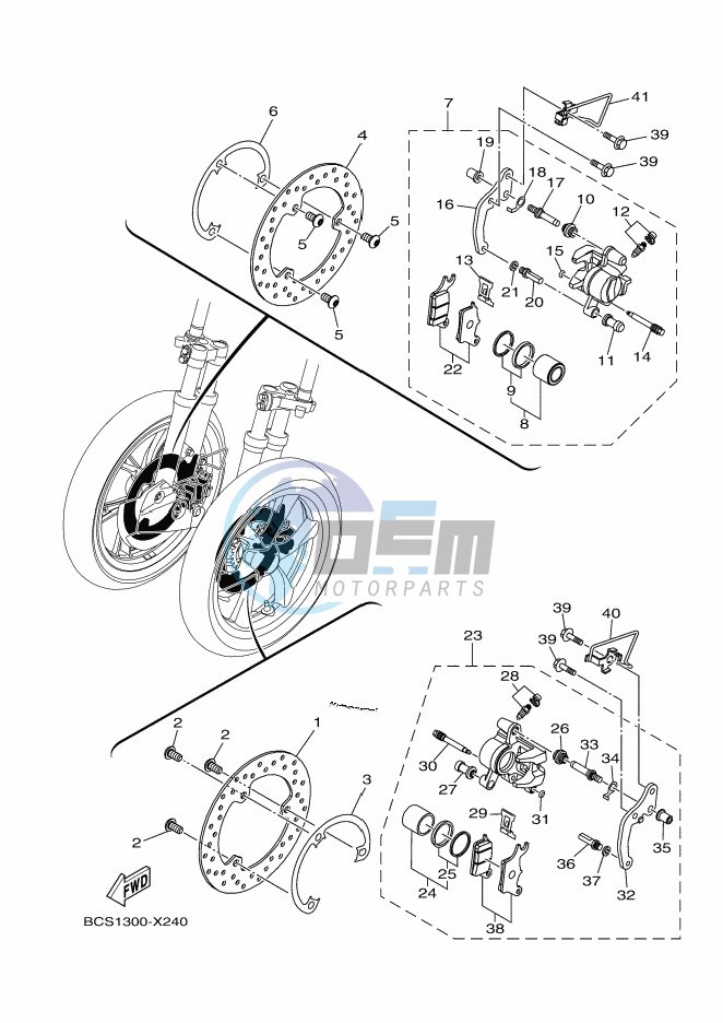 FRONT BRAKE CALIPER