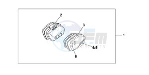 CBF1000A9 France - (F / ABS CMF) drawing 33 LITRE PANNIER SET PEARL NIGHTSTAR BLACK