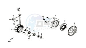 CITYCOM 300I S drawing MAGNETO / FLYWHEEL /