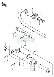 KLT 250 C [PRAIRIE] (C1) [PRAIRIE] drawing MUFFLER -- 83 C1- -