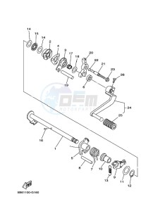 TT-R110E (B51K) drawing SHIFT SHAFT