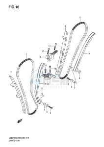 VZ800 (E3-E28) MARAUDER drawing CAM CHAIN