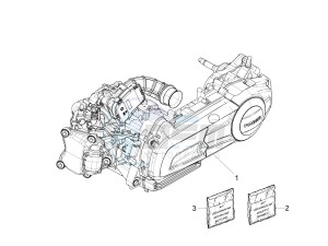 MP3 300 ie E4 LT BUSINESS - SPORT ABS (EMEA) drawing Engine, assembly