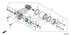 VFR1200XDD CrossTourer - VFR1200X Dual Clutch 2ED - (2ED) drawing STARTING MOTOR