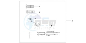 XL700VA9 France - (F / ABS CMF) drawing HEATED GRIPS