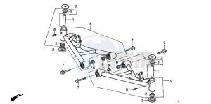 TRX90EX SPORTRAX90 drawing FRONT ARM