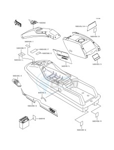 JS 650 B [650 SX] (B1-B3) [650 SX] drawing LABEL