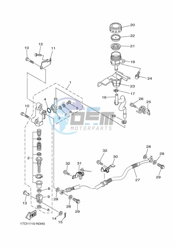 REAR MASTER CYLINDER