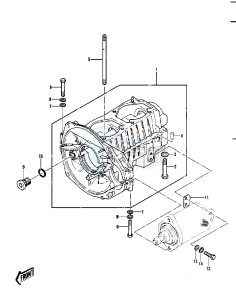 JS 440 A [JS440] (A6-A7) [JS440] drawing CRANKCASE -- 82-83 JS440-A6_A7- -