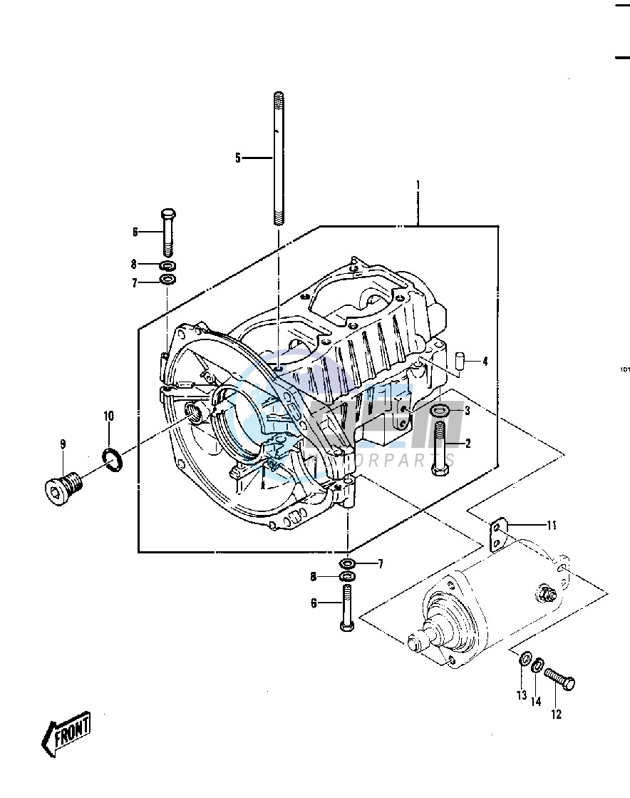 CRANKCASE -- 82-83 JS440-A6_A7- -