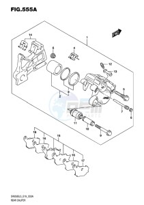 SV650S EU drawing REAR CALIPER