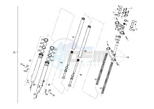 SENDA R X-RACE - 50 cc drawing FRONT FORK