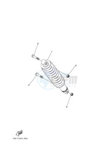 YFM300 RAPTOR 300 (1SC6 1SC7 1SC5) drawing REAR SUSPENSION