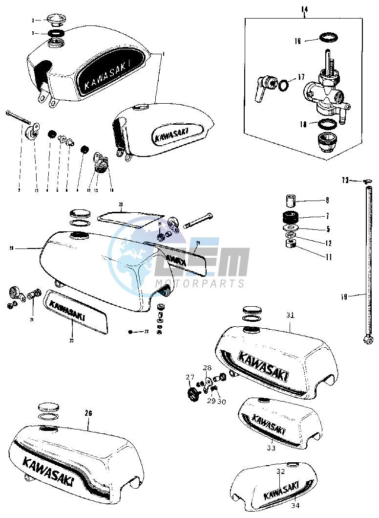 FUEL TANK -- 69-73- -