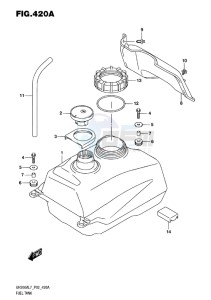 UH200 ABS BURGMAN EU drawing FUEL TANK