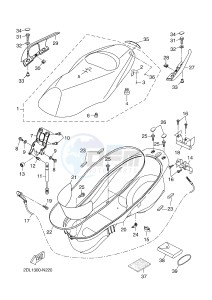 YP250R X-MAX 250 (2DL1 2DL1 2DL1 2DL1) drawing SEAT