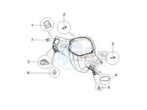 Liberty 125 4t Sport e3 (UK) UK drawing Selectors - Switches - Buttons