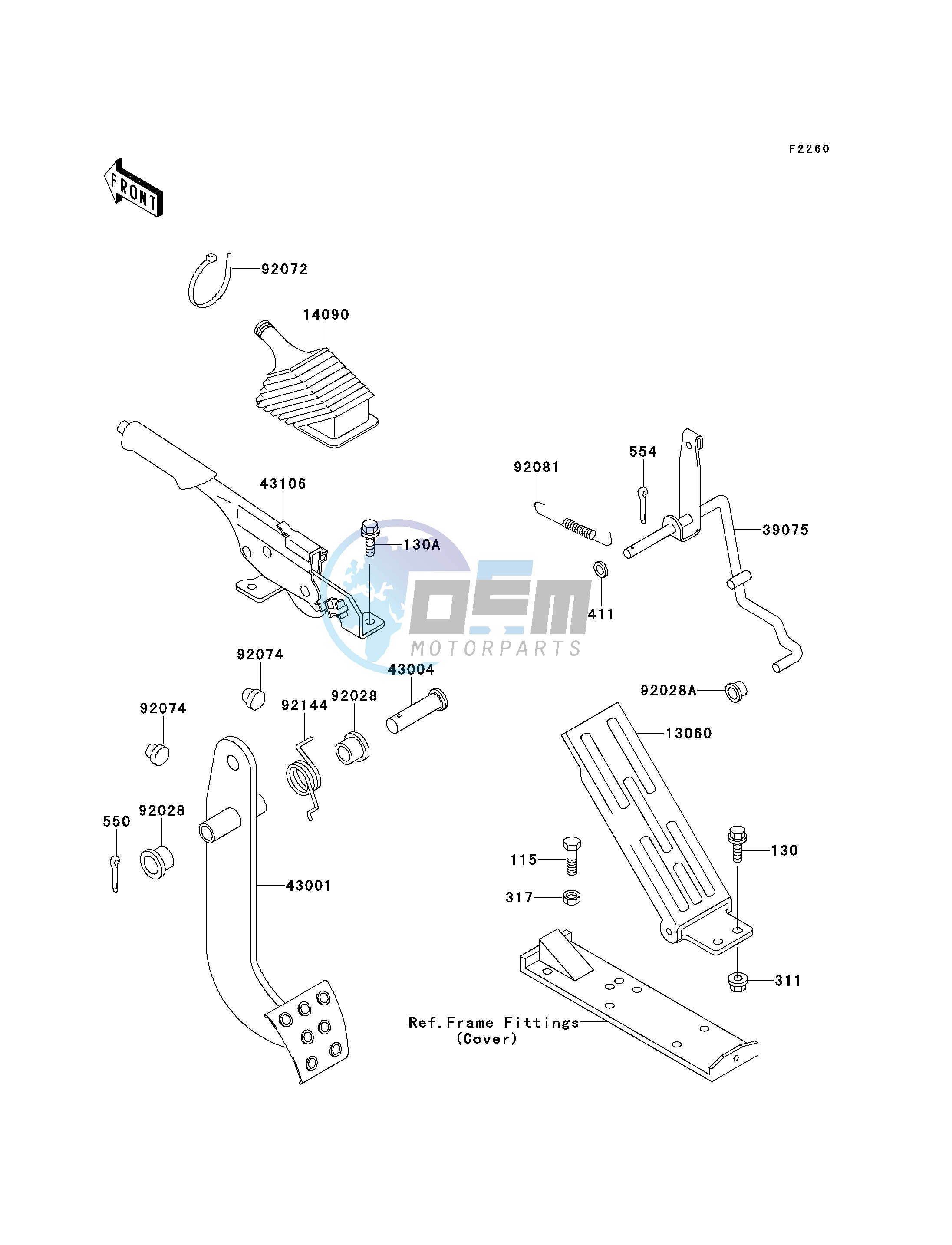 BRAKE PEDAL_THROTTLE LEVER