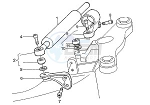 MITO EVOL.125 drawing STEERING DAMPER