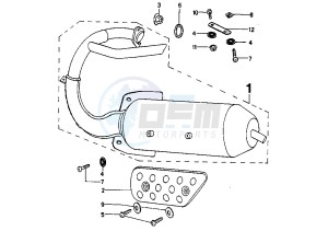 SQUAB - 50 cc drawing EXHAUST