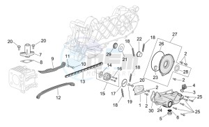 Scarabeo 50 4t 2v e2 drawing Oil pump