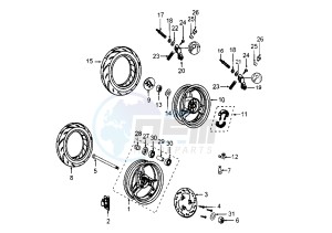 VIVACITY CATALYC - 50 cc drawing WHEELS