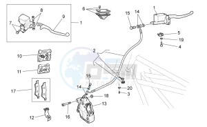 V7 Racer 750 drawing Front brake system