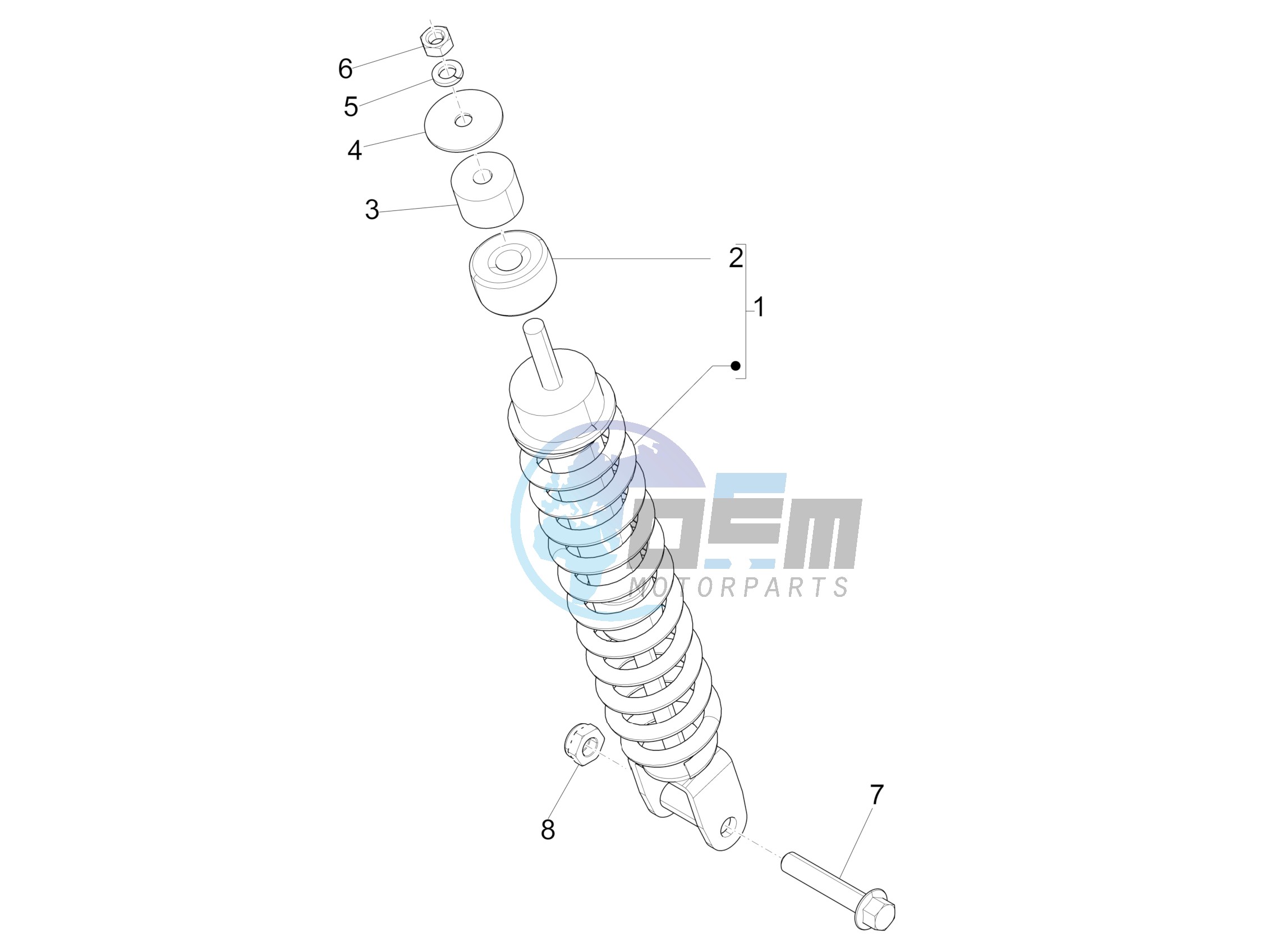 Rear suspension - Shock absorbers