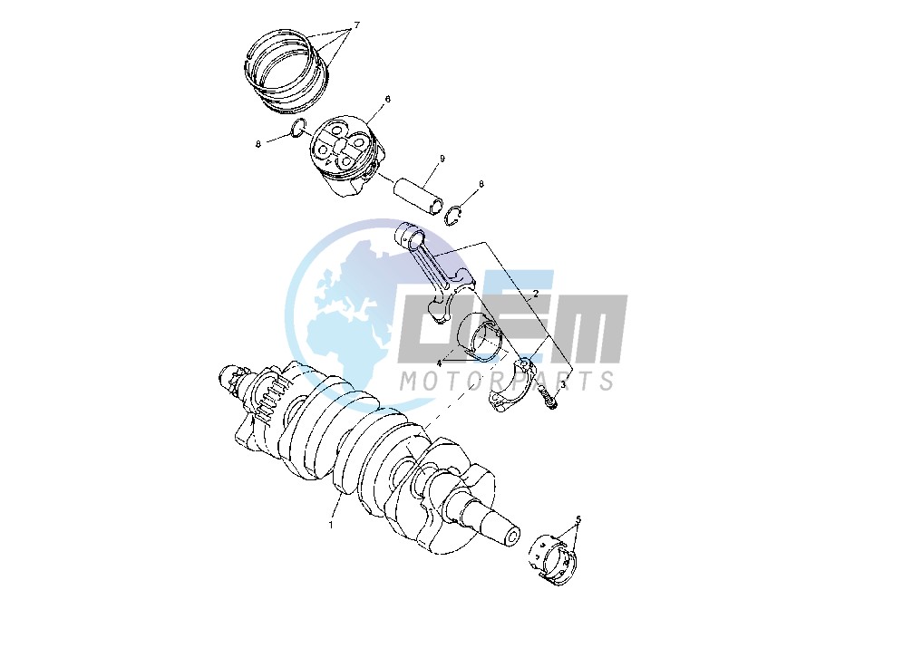 CRANKSHAFT-PISTON MY05