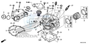 TRX500FM1G TRX500 Europe Direct - (ED) drawing CYLINDER HEAD