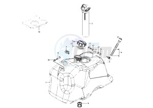 Beverly RST 125 drawing Fuel Tank