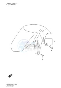 GSR750Z EU drawing FRONT FENDER