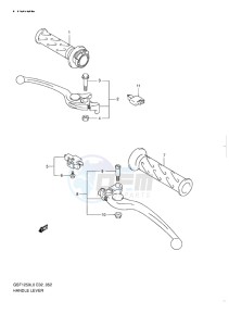 GSF-1250 BANDIT EU drawing HANDLE LEVER