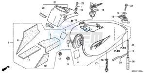 VT750CA9 Australia - (U / ST) drawing FUEL TANK