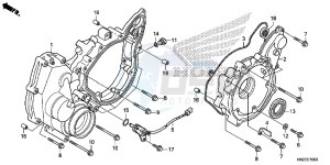 TRX500FAE TRX500FA Europe Direct - (ED) drawing REAR CRANKCASE COVER