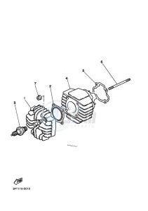 PW50 (2SAL) drawing CYLINDER