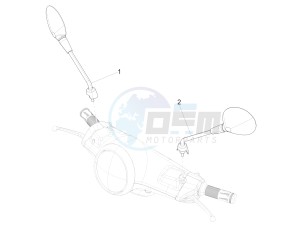 LT 150 4T 3V IE NOABS E3 (APAC) drawing Driving mirror/s