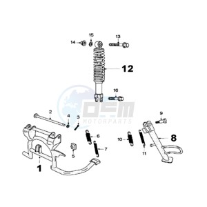 VCLIC EVSP drawing REAR SHOCK AND STAND