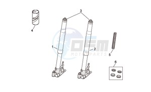 RSV 1000 Tuono drawing Front fork II