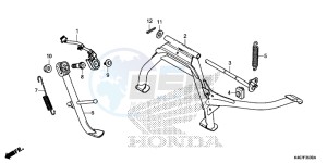 NSS125DF Forza 125 - NSS125D Europe Direct - (ED) drawing STAND