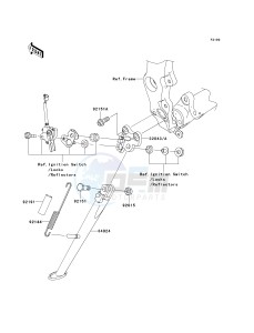 ZX 600 P [NINJA ZX-6R] (7F-8FA) P8F drawing STAND-- S- -