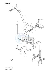 UH200 BURGMAN EU-UK drawing BRAKE HOSE