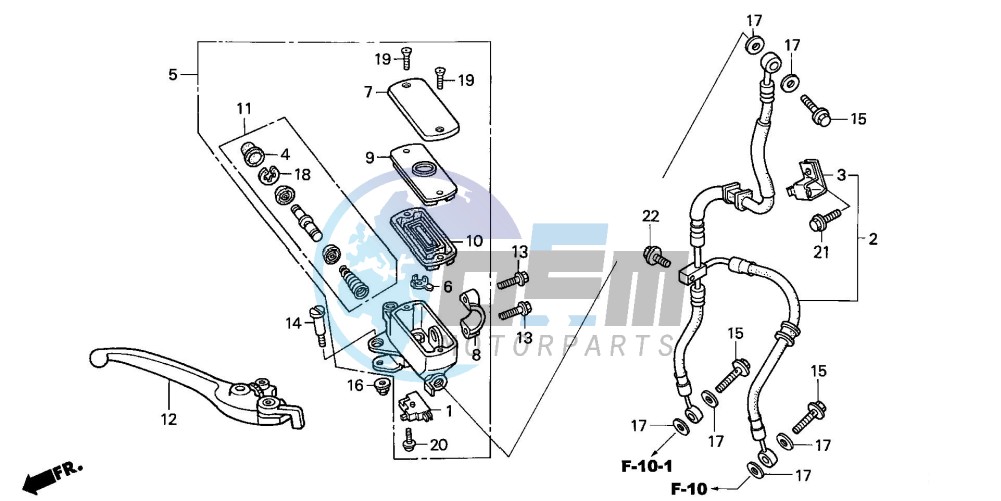 FR. BRAKE MASTER CYLINDER (CBF600S/N)