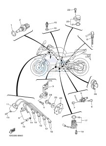 XJ6FA 600 DIVERSION F (ABS) (1DGA 1DGB) drawing ELECTRICAL 1