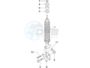 LX 125 4T E3 Vietnam drawing Rear suspension - Shock absorber - s