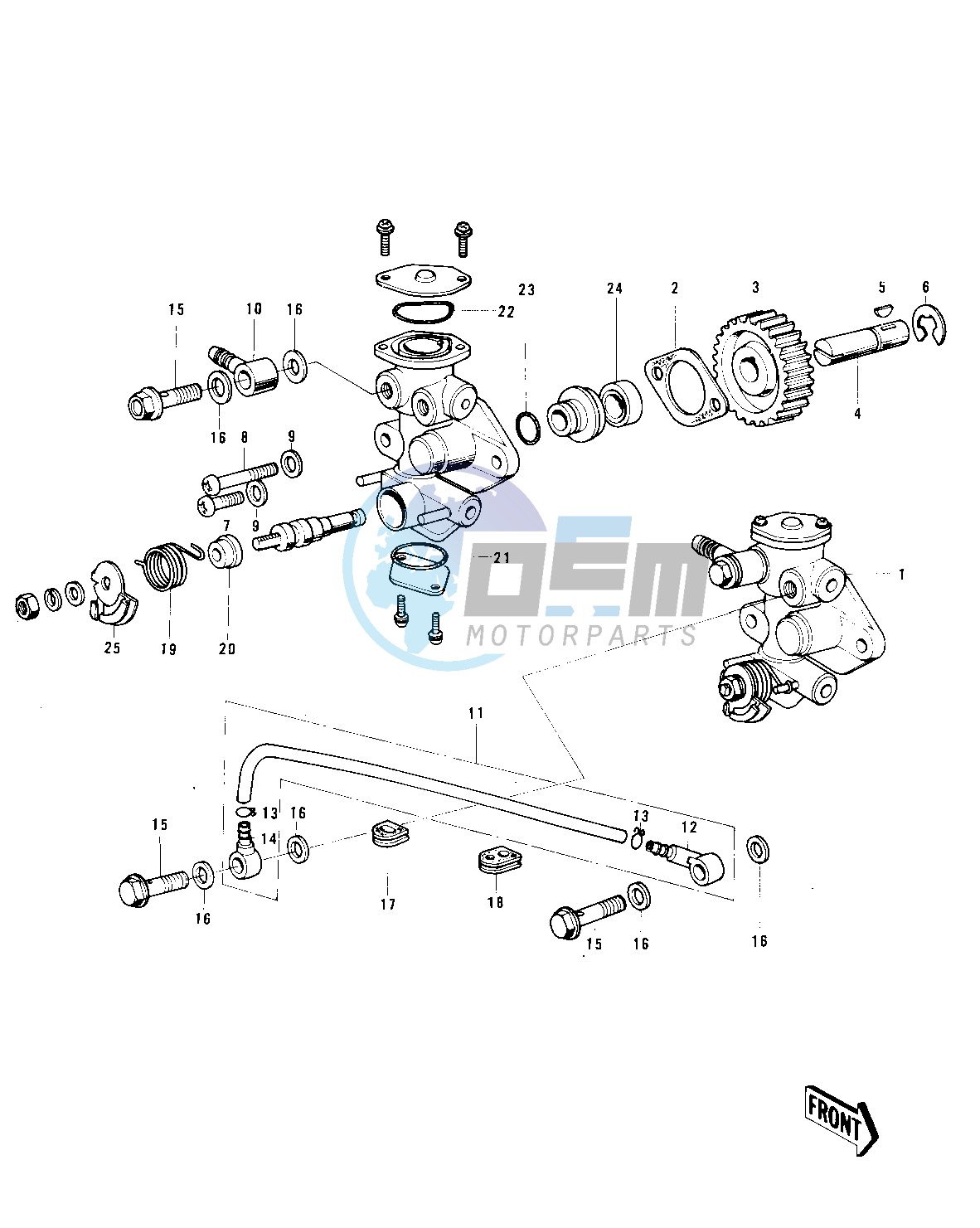 OIL PUMP -- 73-75 MC1_MC1-A_MC1-B- -