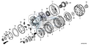 TRX420TMD TRX420 Europe Direct - (ED) drawing CLUTCH