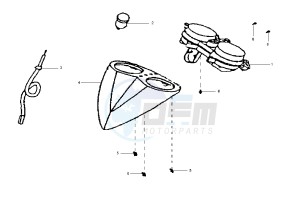 SHARK - 150 cc drawing DASHBOARD UNIT